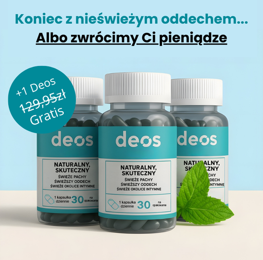 DEOS | Suplement przeciw nieprzyjemnym zapachom