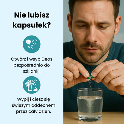 DEOS | Suplement przeciw nieprzyjemnym zapachom