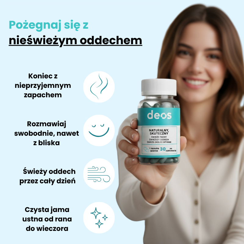 DEOS | Suplement przeciw nieprzyjemnym zapachom